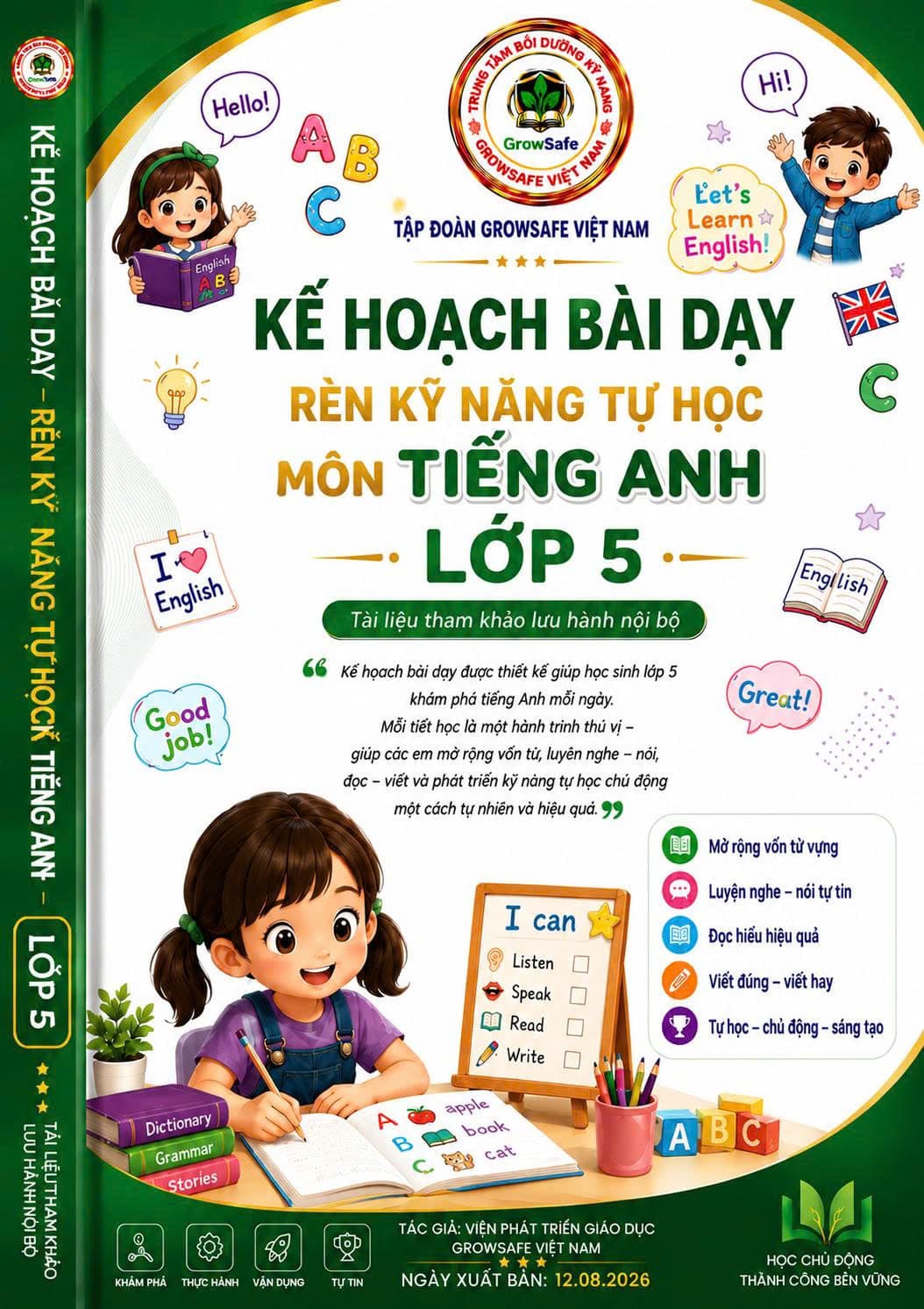 BỘ KẾ HOẠCH BÀI DẠY RÈN KỸ NĂNG TỰ HỌC MÔN TIẾNG ANH LỚP 5