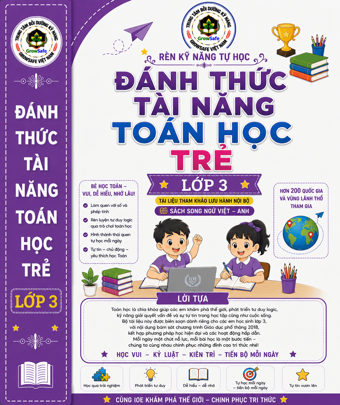 ĐÁNH THỨC TÀI NĂNG TOÁN HỌC TRẺ – LỚP 3 Phát triển tư duy – Mở rộng năng lực – Tự tin chinh phục Toán học song ngữ