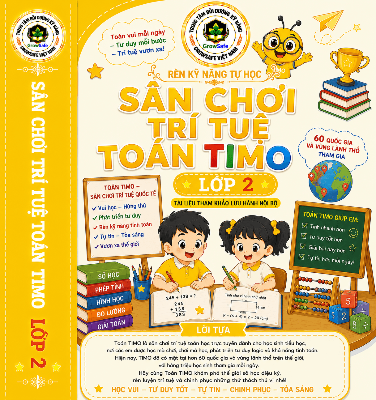 TOÁN TIMO LỚP 2 – RÈN TƯ DUY LOGIC, PHÁT TRIỂN NĂNG LỰC, TỰ TIN CHINH PHỤC THỬ THÁCH